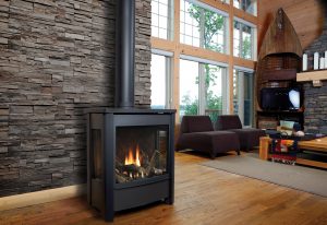 Free standing fireplace